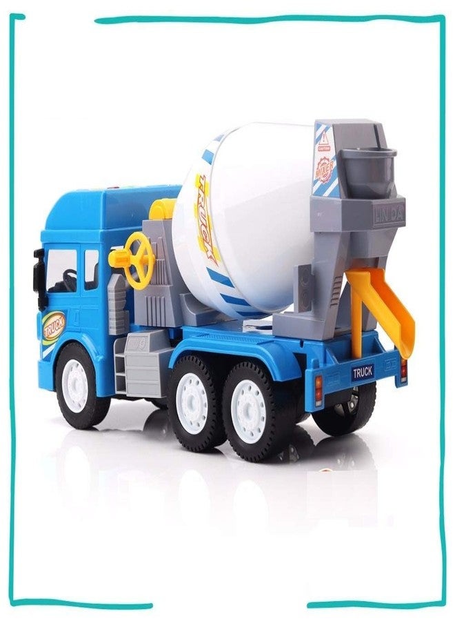 BYTEFUN Truck Toy, Pull Back Vehicles Cement Mixer Truck for Kids, Friction Power Trucks for 3+ Years Old Boys and Girls, Light and Sound Vehicles for Kids - Image 2